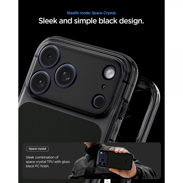 Spigen iPhone 17 Pro Cover Ultra Hybrid T MagFit Mat Sort