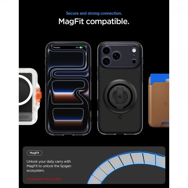 Spigen iPhone 17 Pro Cover Ultra Hybrid T MagFit Mat Sort