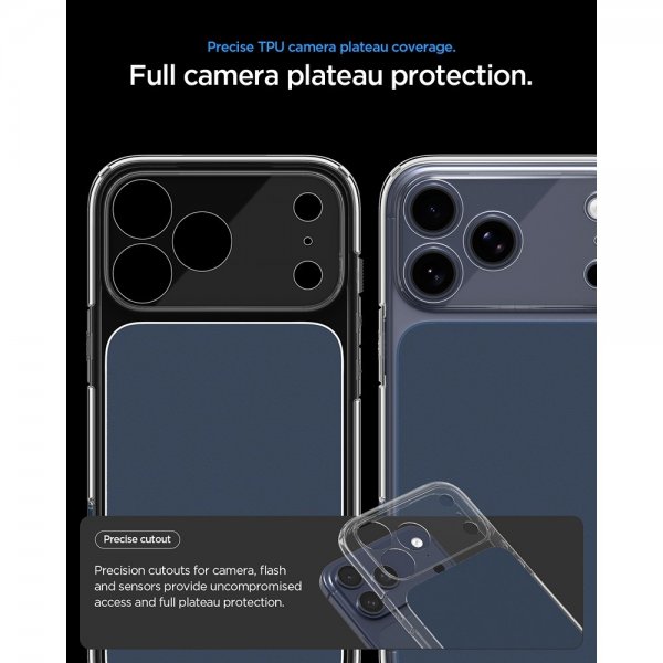 Spigen iPhone 17 Pro Cover Ultra Hybrid T MagFit Mat Blå