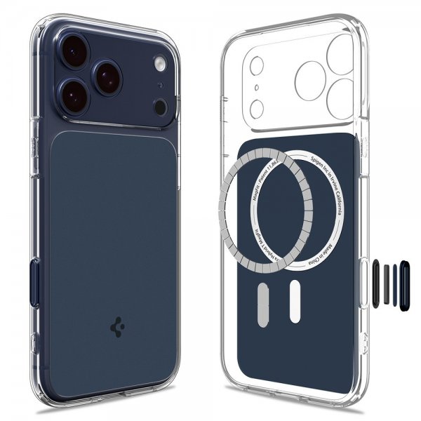 Spigen iPhone 17 Pro Cover Ultra Hybrid T MagFit Mat Blå