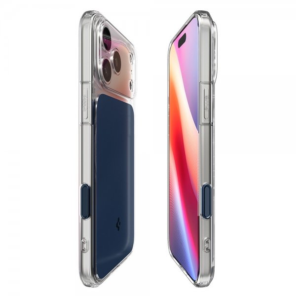 Spigen iPhone 17 Pro Cover Ultra Hybrid T MagFit Mat Blå