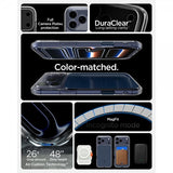Spigen iPhone 17 Pro Cover Ultra Hybrid T MagFit Mat Blå