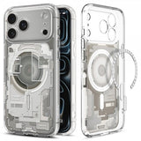Spigen iPhone 17 Pro Cover Ultra Hybrid Zero One MagFit Natural Titanium