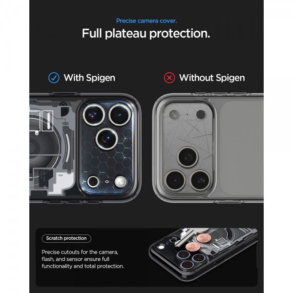 Spigen iPhone 17 Pro Cover Ultra Hybrid Zero One MagFit Sort