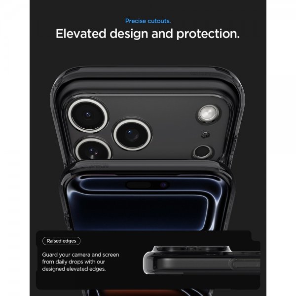 Spigen iPhone 17 Pro Cover Ultra Hybrid Zero One MagFit Sort