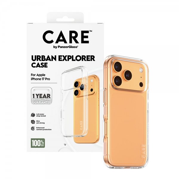 CARE by PanzerGlass iPhone 17 Pro Cover Urban Explorer Transparent