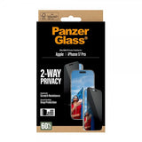 PanzerGlass iPhone 17 Pro Skærmbeskyttelse Ultra-Wide Fit Privacy EasyAligner