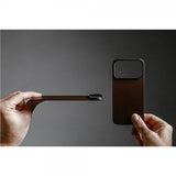 Nomad iPhone 17 Pro Skin Mag Læder Bagside Rustik Brun