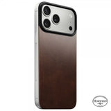 Nomad iPhone 17 Pro Skin Mag Læder Bagside Rustik Brun