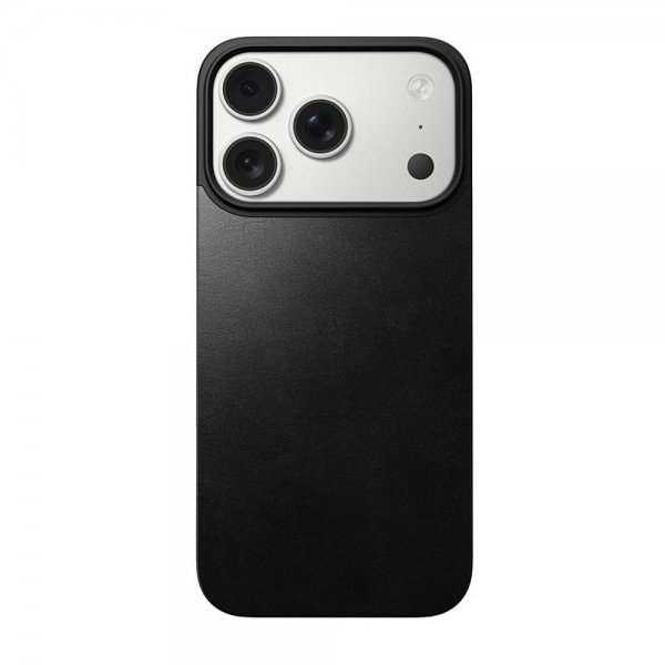 Nomad iPhone 17 Pro Skin Mag Leather Back Sort
