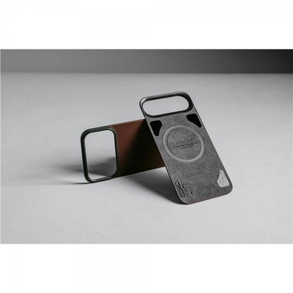 Nomad iPhone 17 Pro Skin Mag Leather Back Sort