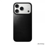 Nomad iPhone 17 Pro Skin Mag Leather Back Sort
