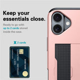 iPhone 17 Cover Card Slide Blå