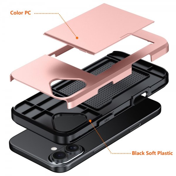 iPhone 17 Cover Card Slide Blå