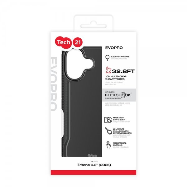 Tech21 iPhone 17 Cover EvoPro MagSafe Sort