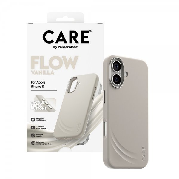 CARE by PanzerGlass iPhone 17 Cover Flow MagSafe Vanilla