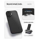 Spigen iPhone 17 Cover Liquid Air Mat Sort