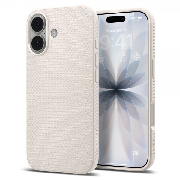 Spigen iPhone 17 Cover Liquid Air Natural Titanium