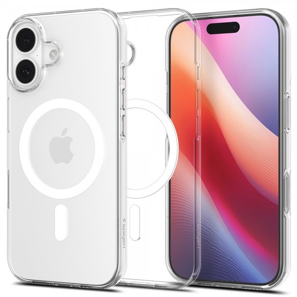 Spigen iPhone 17 Cover Liquid Crystal MagFit Clear White