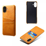 iPhone 17 Cover med to kortrum Lysebrun