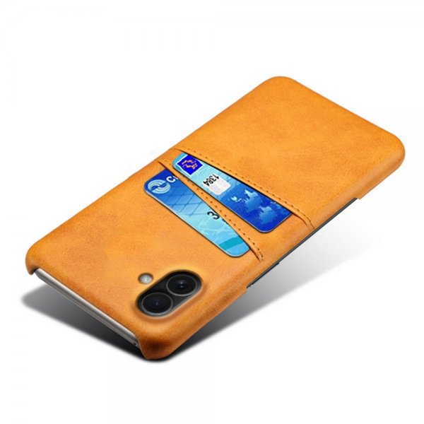 iPhone 17 Cover med to kortrum Lysebrun