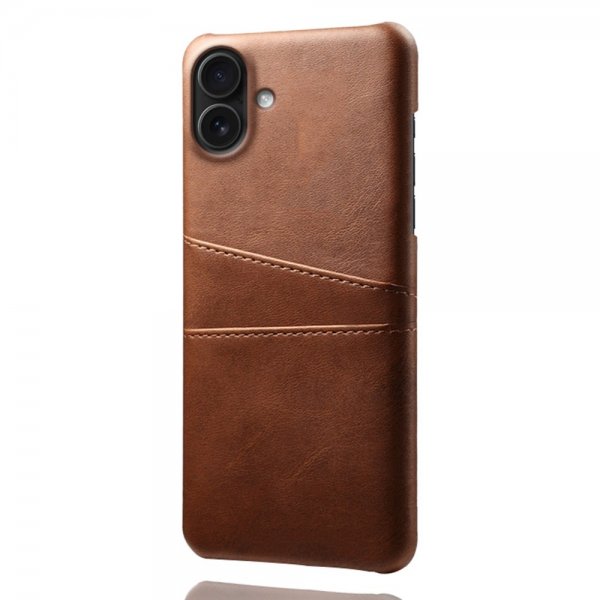 iPhone 17 Cover med to Kortlommer Mørkebrun