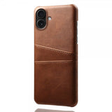 iPhone 17 Cover med to Kortlommer Mørkebrun