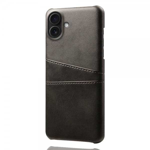 iPhone 17 Cover med to Kortlommer Sort