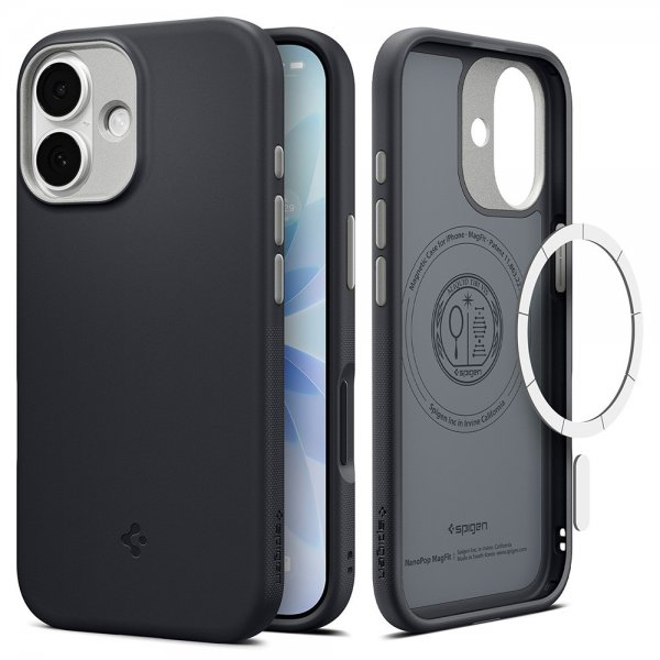 Spigen iPhone 17 Cover Nano Pop MagFit Black Sesame