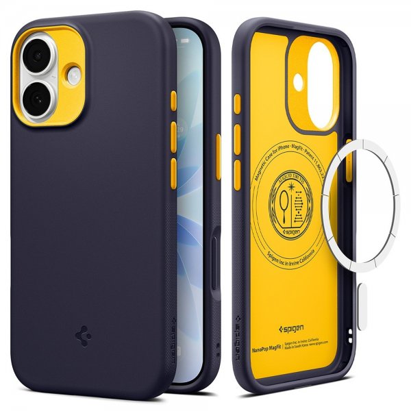 Spigen iPhone 17 Cover Nano Pop MagFit Blueberry Navy