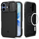 Spigen iPhone 17 Cover Optik Armor MagFit Sort