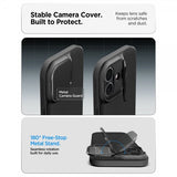 Spigen iPhone 17 Cover Optik Armor MagFit Sort