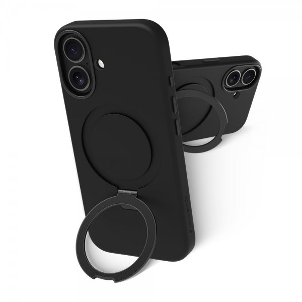 dbramante1928 iPhone 17 Cover Roskilde MagSafe Kickstand ICON Midnight