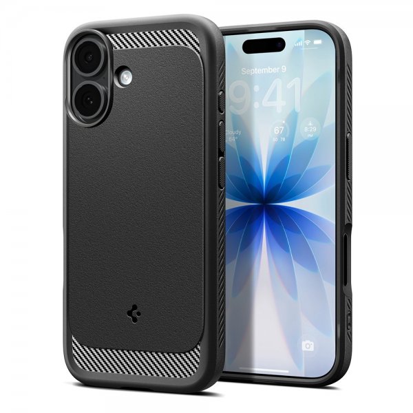 Spigen iPhone 17 Cover Rugged Armor MagFit Mat Sort