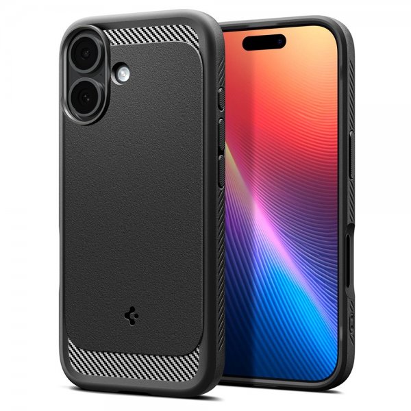Spigen iPhone 17 Cover Rugged Armor MagFit Mat Sort