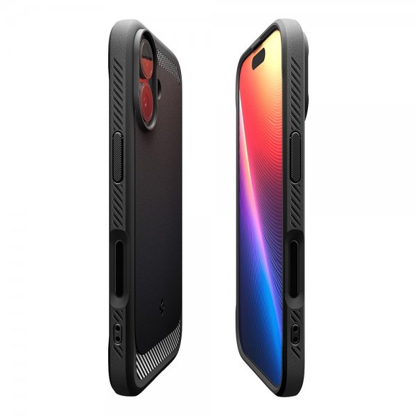 Spigen iPhone 17 Cover Rugged Armor MagFit Mat Sort