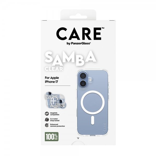 CARE by PanzerGlass iPhone 17 Cover Samba MagSafe Transparent