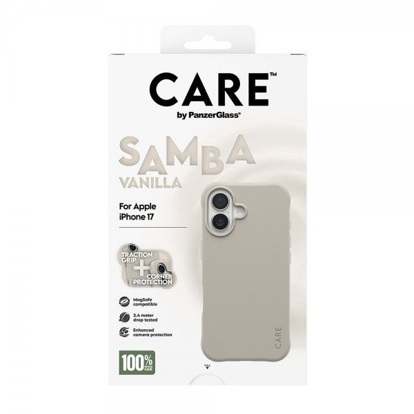 CARE by PanzerGlass iPhone 17 Cover Samba MagSafe Vanilla