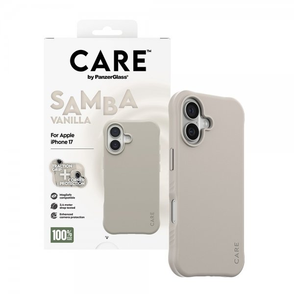 CARE by PanzerGlass iPhone 17 Cover Samba MagSafe Vanilla