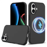 Nordic Covers iPhone 17 Cover Silicone Feather Series MagSafe Raven Black