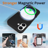 Nordic Covers iPhone 17 Cover Silicone Feather Series MagSafe Raven Black