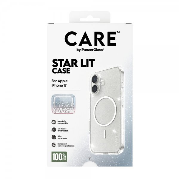 CARE by PanzerGlass iPhone 17 Cover Star Lit MagSafe