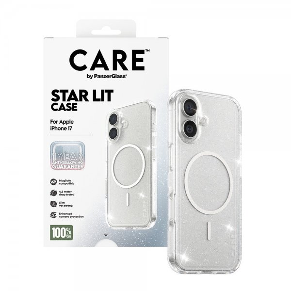 CARE by PanzerGlass iPhone 17 Cover Star Lit MagSafe