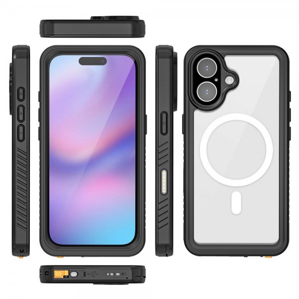 4smarts iPhone 17 Cover Stark IP68 MagSafe Sort