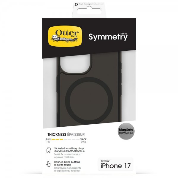 Otterbox iPhone 17 Cover Symmetry Clear MagSafe Black Mist