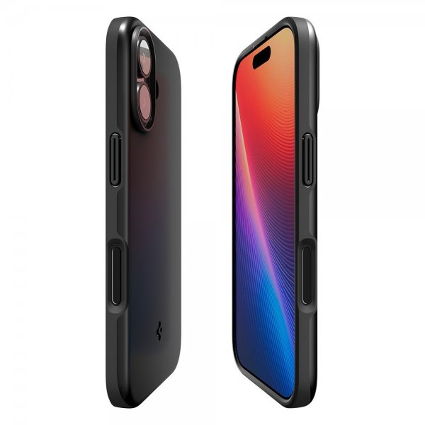 Spigen iPhone 17 Cover Thin Fit MagFit Sort