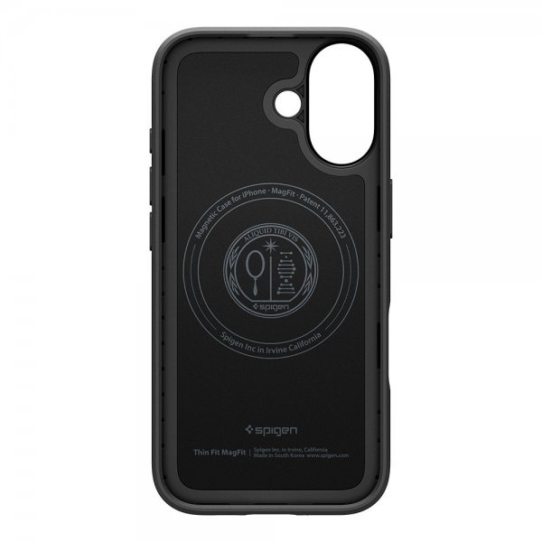Spigen iPhone 17 Cover Thin Fit MagFit Sort
