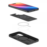 Spigen iPhone 17 Cover Thin Fit MagFit Sort