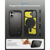 Spigen iPhone 17 Cover Tough Armor T MagFit Gunmetal