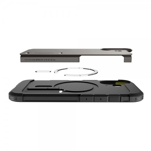 Spigen iPhone 17 Cover Tough Armor T MagFit Gunmetal